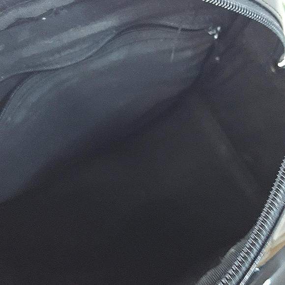 Toledano🖤Square Shape Backpack Bag Black Faux Patent Leathe - Picture 8 of 12